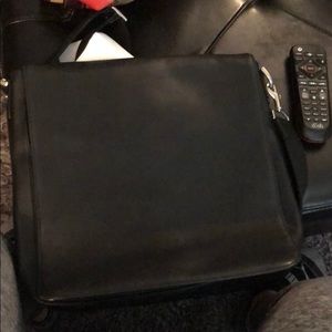 Black coach large messenger bag